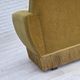 1970s, Danish 3-seater sofa, original light green furniture velour.