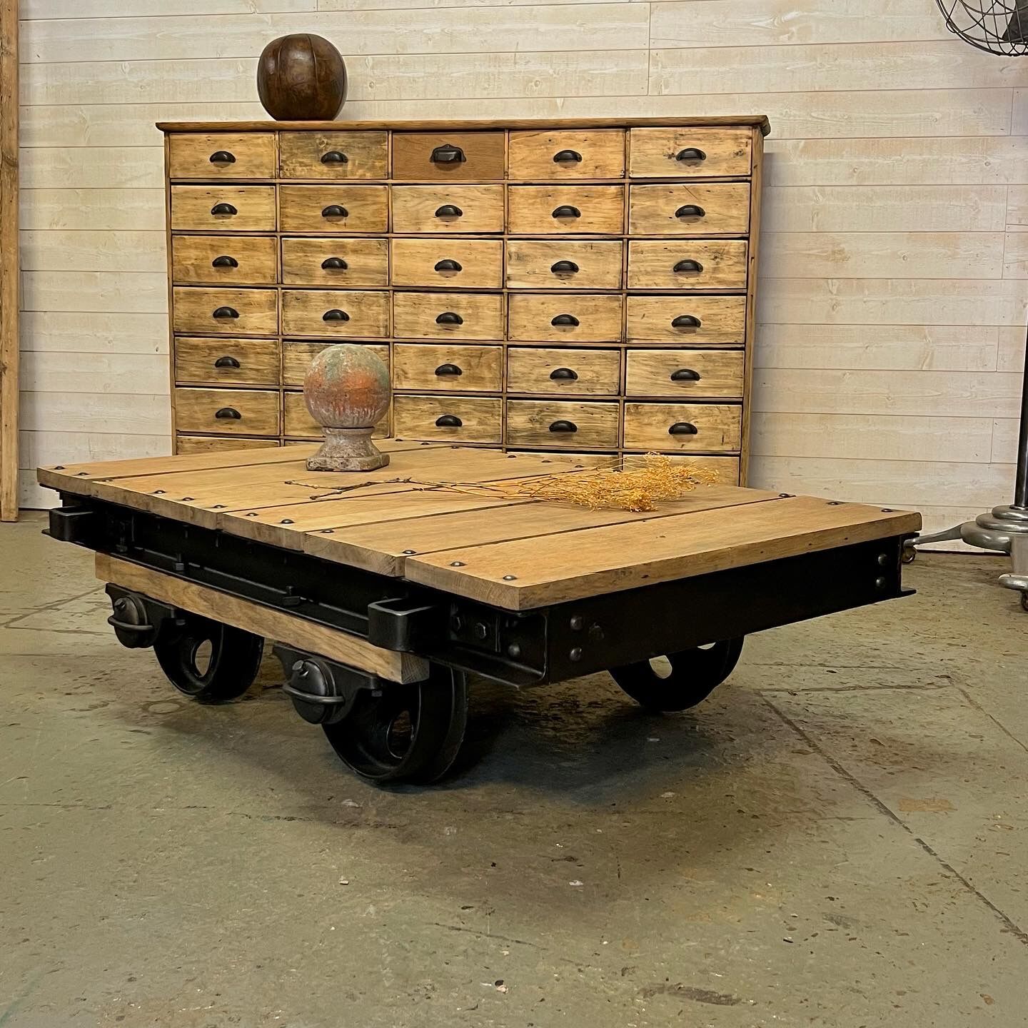 Former industrial mine wagon