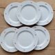 6 vintage porcelain dessert plates Fontebasso - Red polka dot design