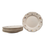 Assiettes plates, Digoin Sarreguemines, modèle Falaise