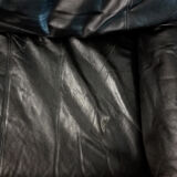 Black leather sofa, Cinna 80
