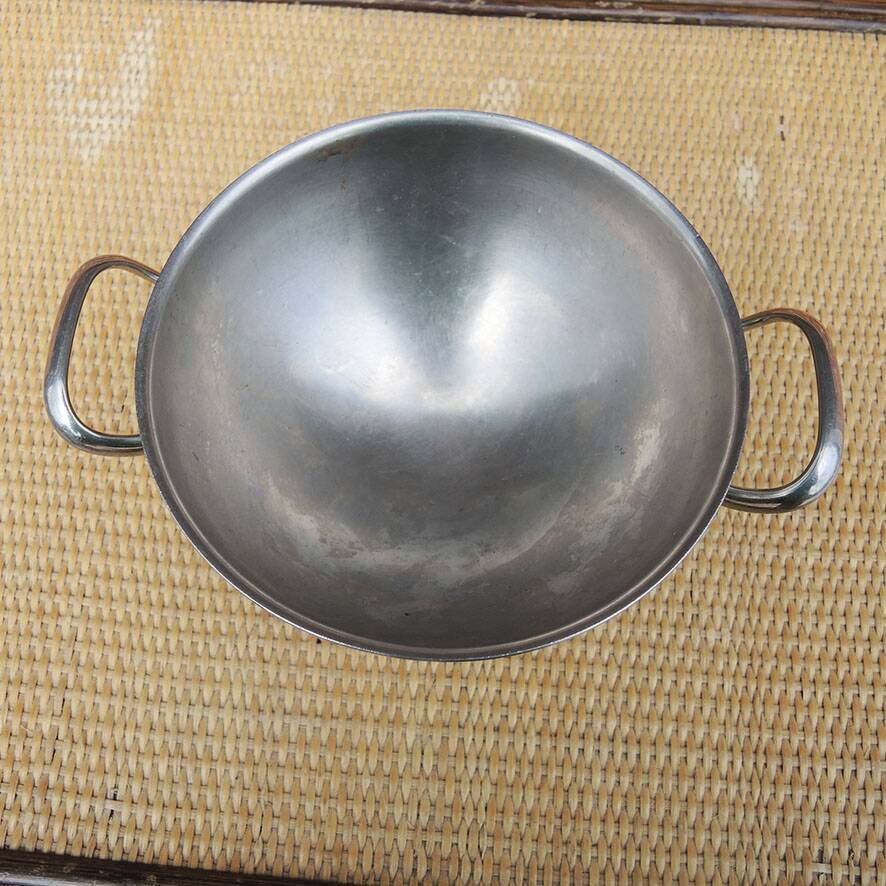 Ancienne coupe à punch en inox Alessi Alfra