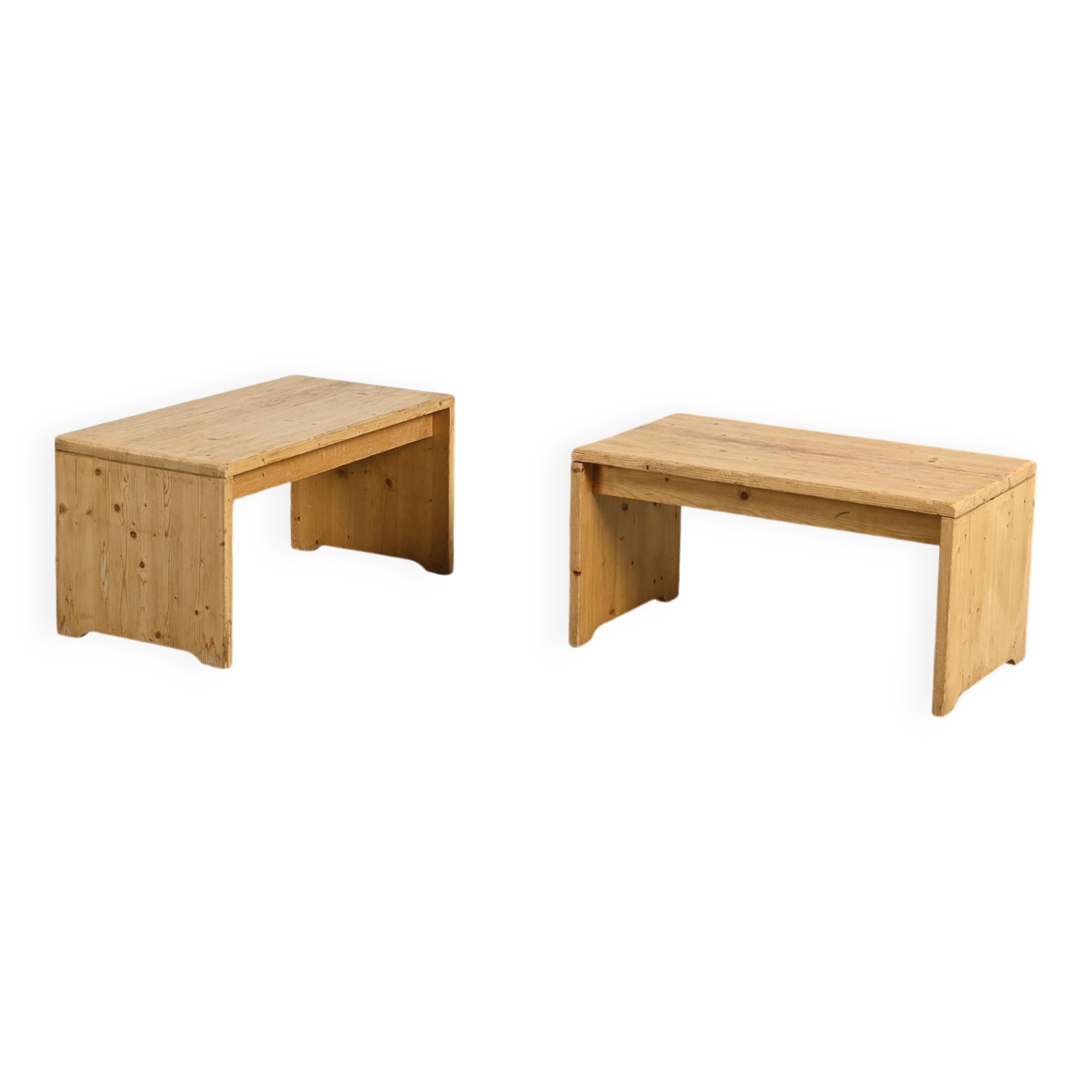 Banc en pin massif, Les Arcs 1600, France