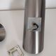 Space age wall sconces - brushed stainless steel - italian design - 1970