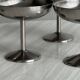 6 coupelles sur pied en inox style Letang Remy
