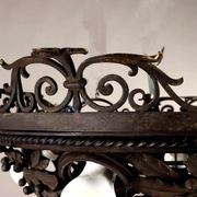 Plafonnier ancien Art nouveau en fer forgé, XXe siècle