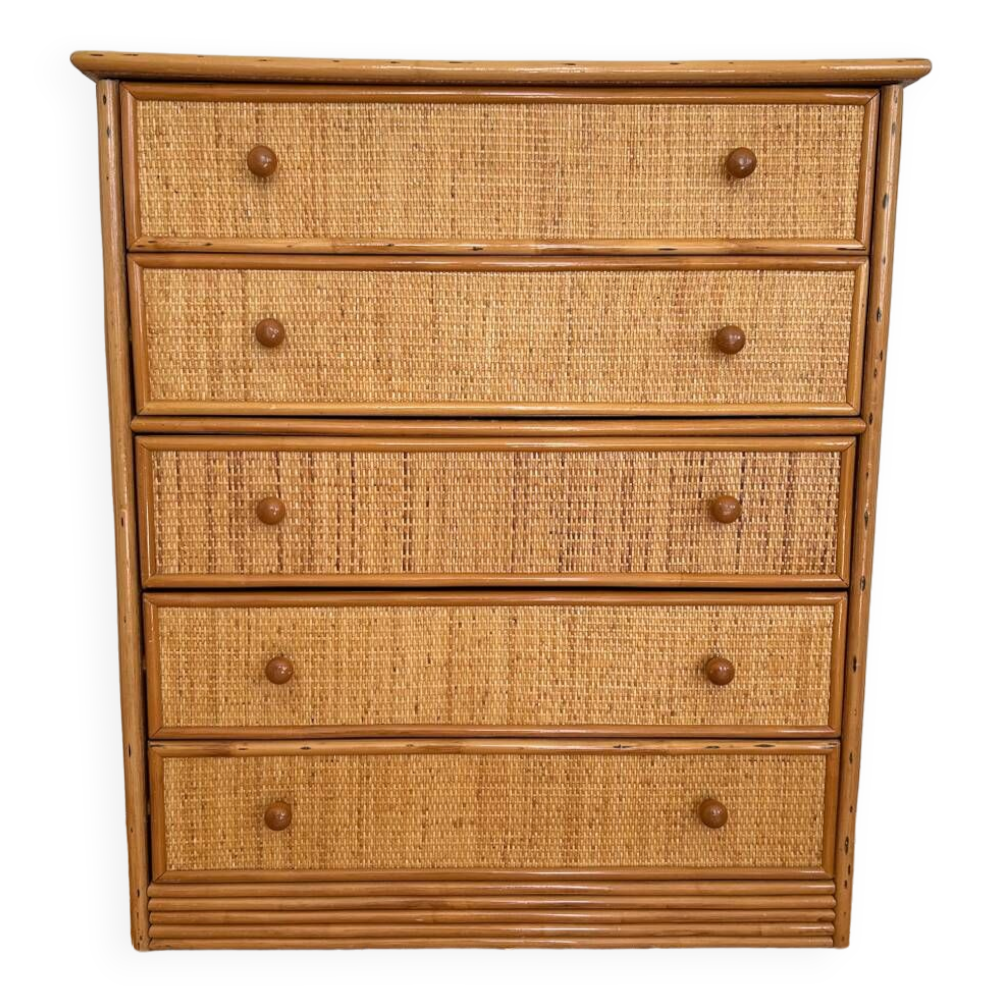 Commode en rotin