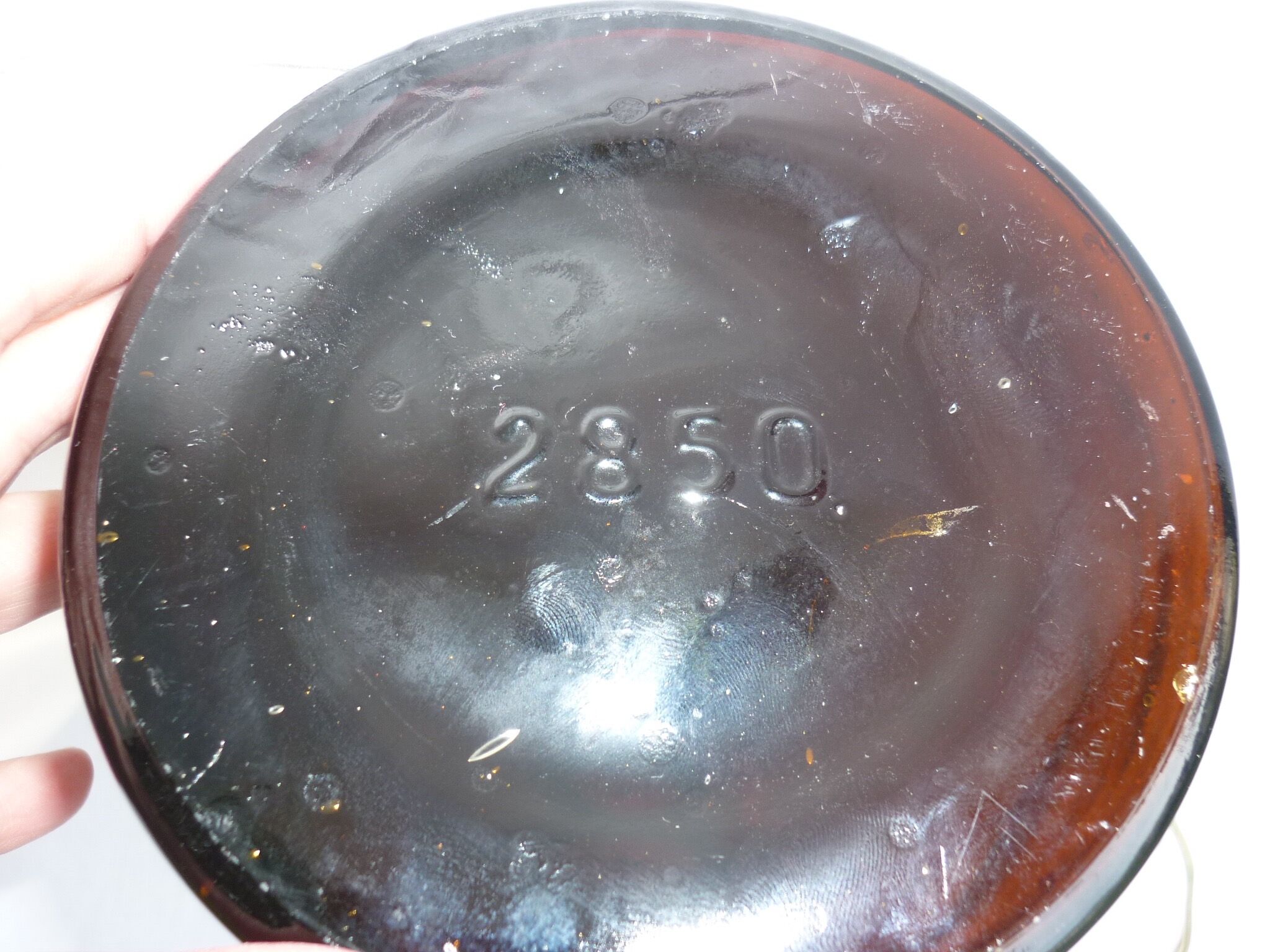 Bouteille ambrée de la Parfumerie Fragonard 2,8 L