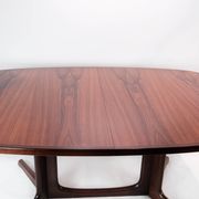 Dining table in rosewood with extensions of Danish design by Gudme Furniture, 1960s