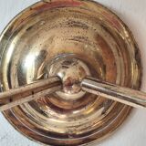 2-light wall light in brass and glass tulips