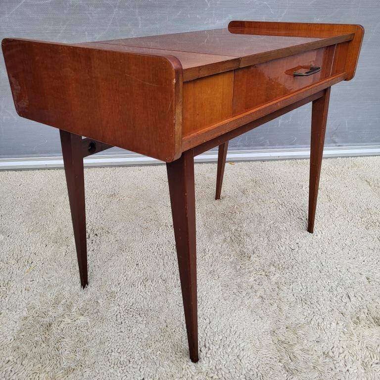 Scandinavian console dressing table desk with drop-down top