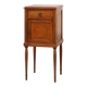 Art Deco nightstand in oak with turned legs, France 1920