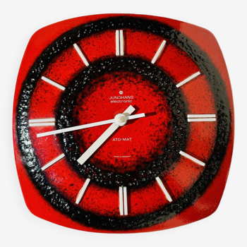 Horloge céramique Junghans. Allemagne, années 70