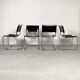 Set of 4 B33 leather chairs by Marcel Breuer, Thonet edition 1930