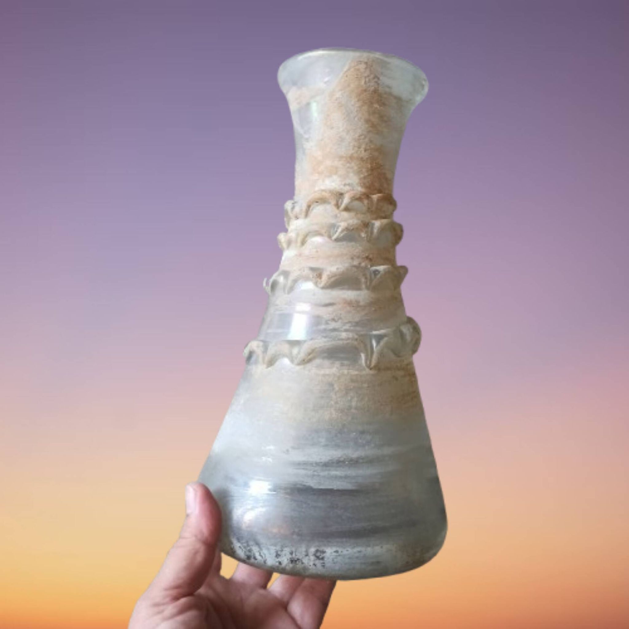 Vase pâte de verre esprit gallo romain
