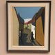 Original Swedish Oil on Canvas – “Alley” – Signed – Vintage & Framed