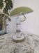 Olive green vintage lamp from the 1980s.