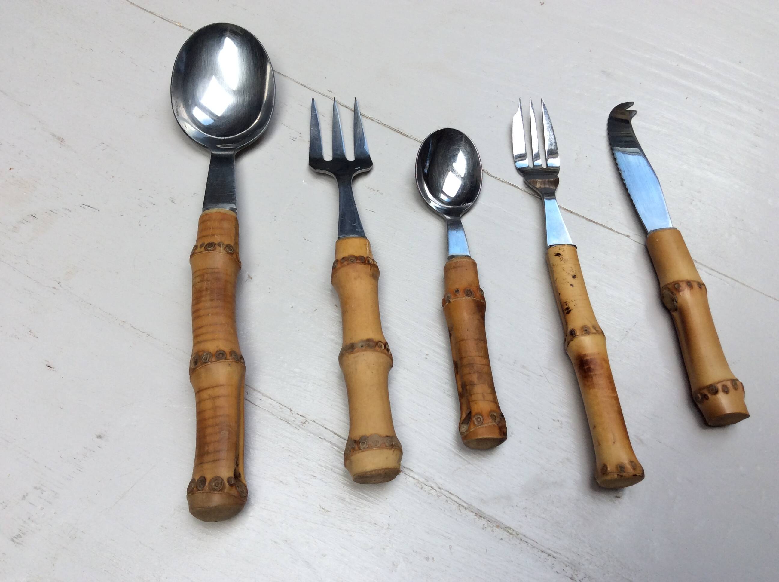 Bamboo cutlery set