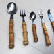 Bamboo cutlery set