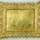 Photo frame "fleur de lys" in chiseled gilded bronze