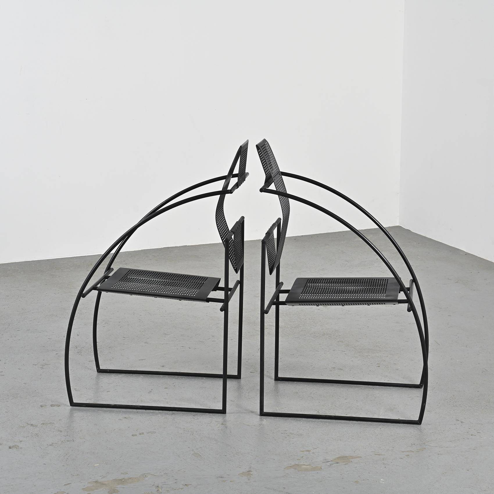 Pair of Quinta model chairs by Mario Botta, Alias circa 1985