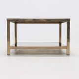 Table basse Belgo Chrom plaquée or 23 carats 1970