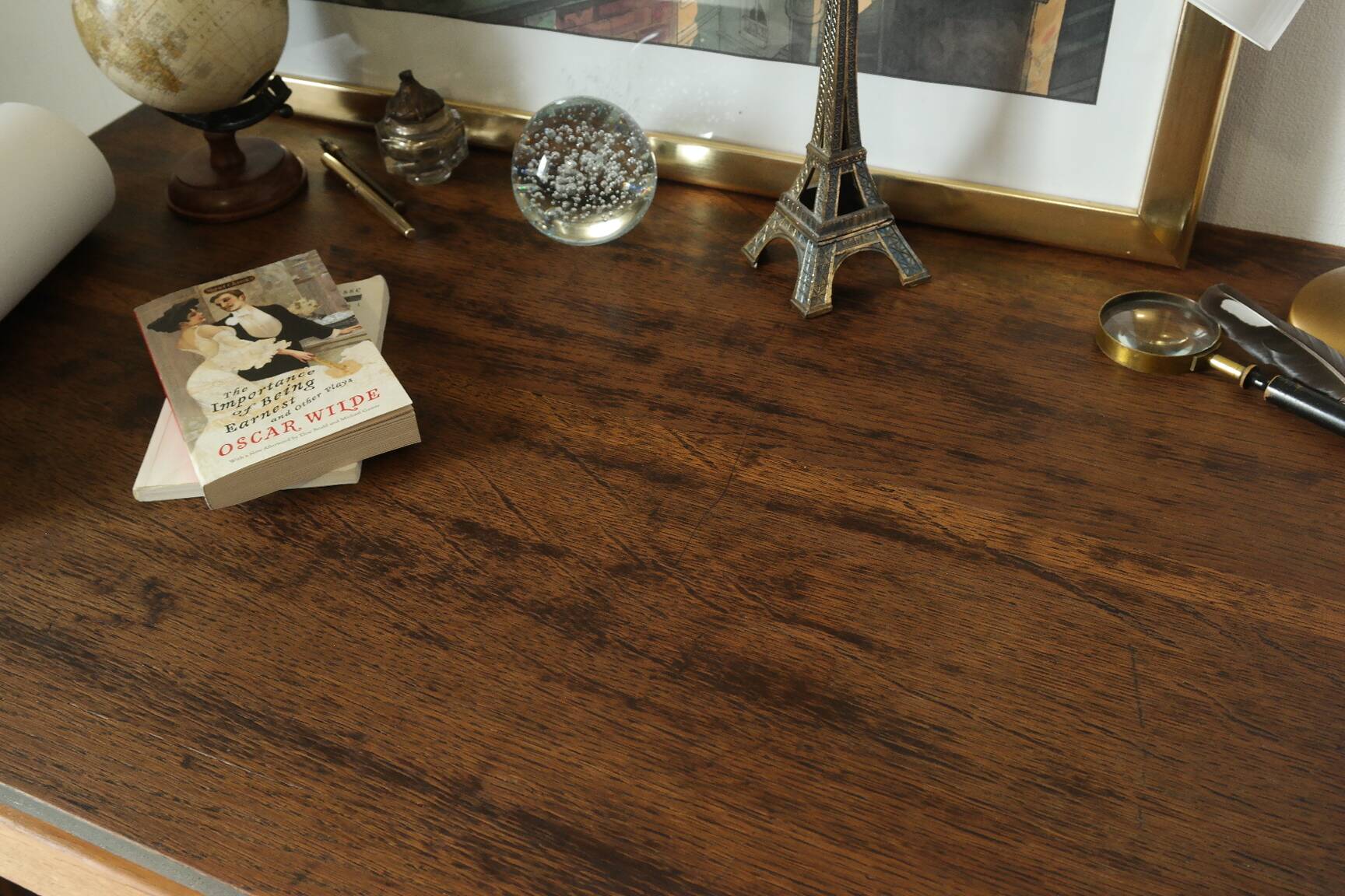 Vintage oak pedestal desk