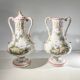 Pair of vases, Marseille earthenware factory, Joseph Gaspard Robert