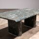 Table basse vintage en pierre naturelle italienne – Design élégant et long