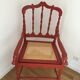 Fauteuil chinois rouge