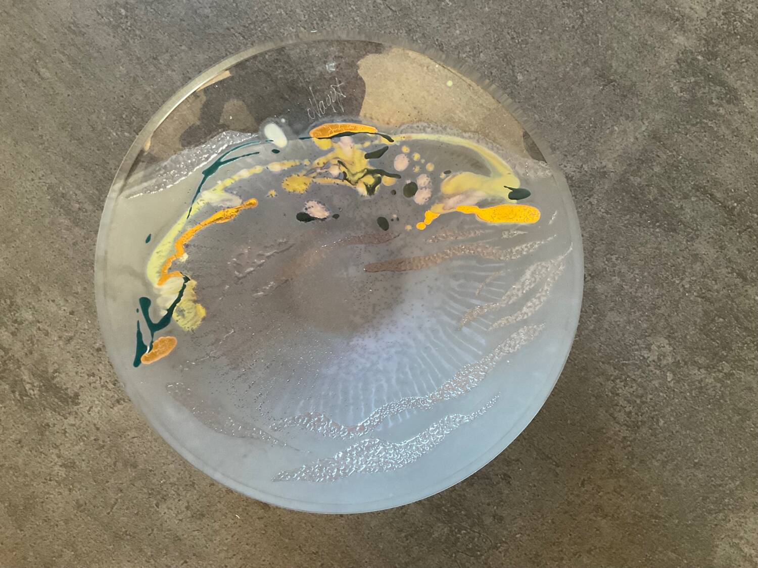 Vintage Murano glass empty pocket signed