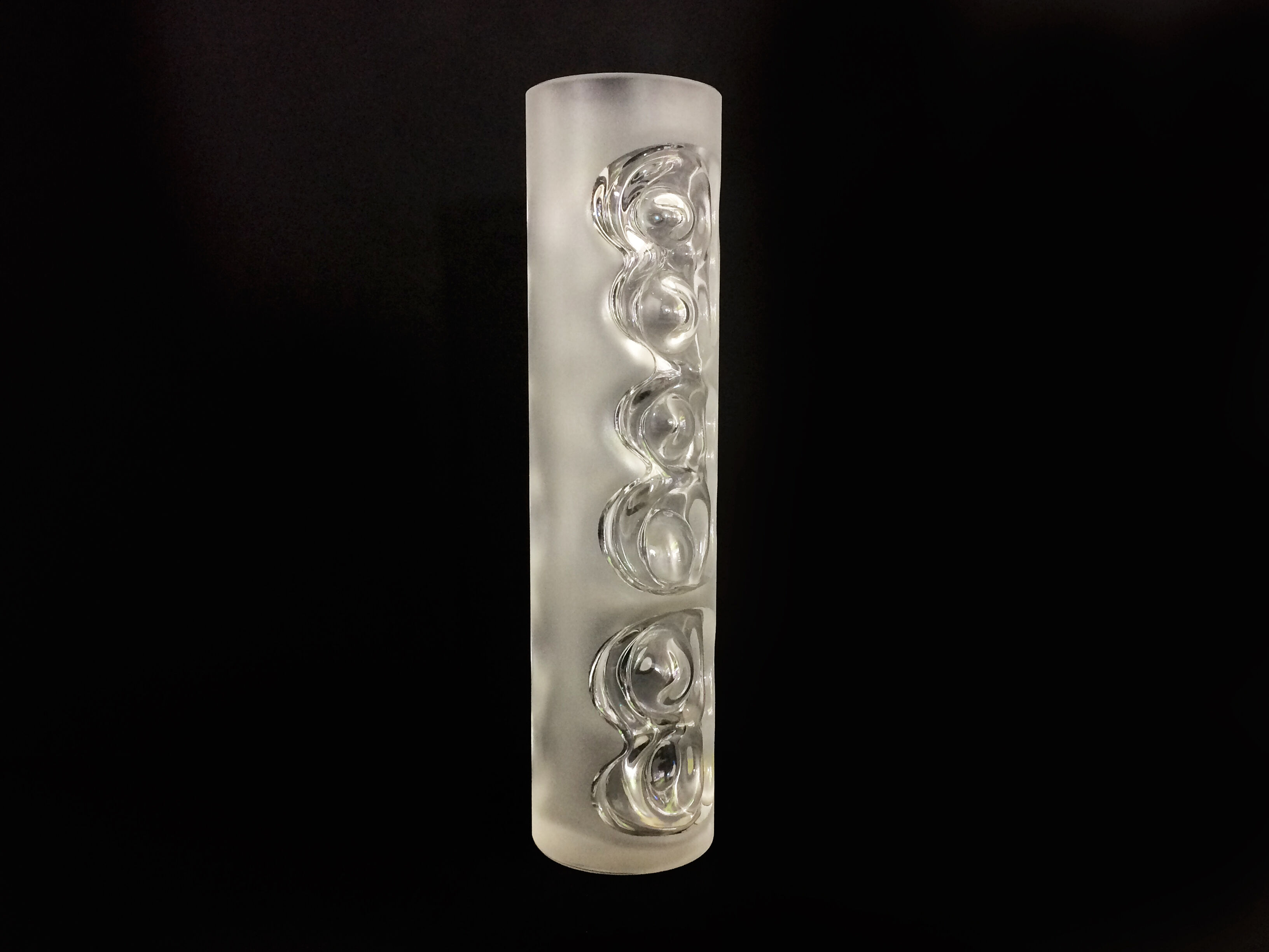 Peill & putzler crystal vase, West Germany, brutalist vase. Year 50