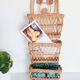 Porte courrier en rotin