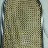 Yellow perforated iron plate top