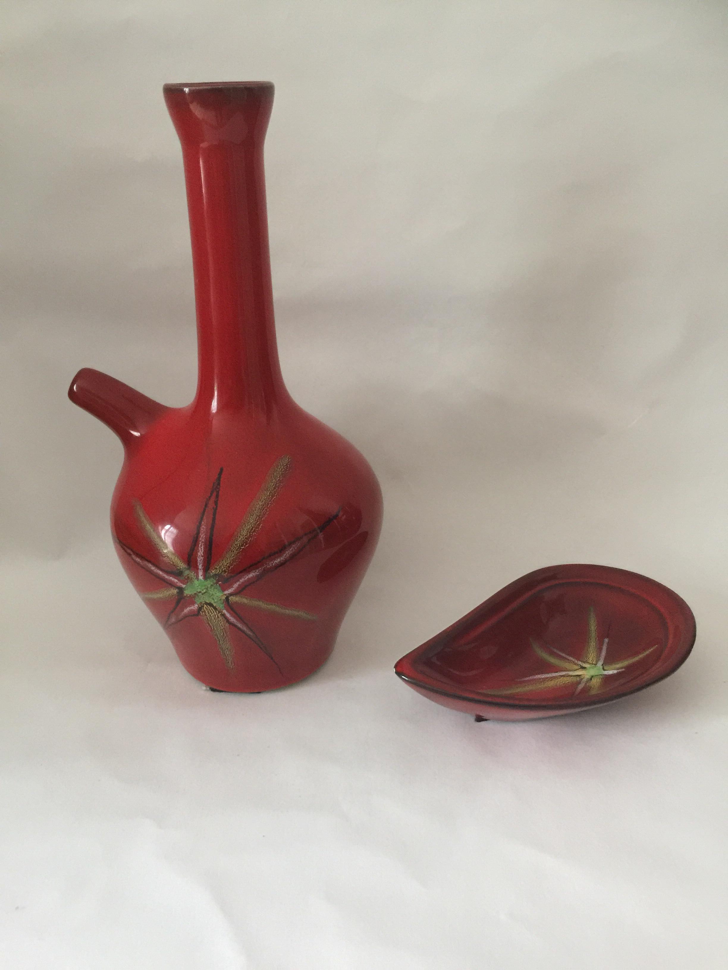 Set of two André Baud ceramics