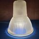 2 suspensions en verre Holophane 1950
