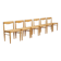6 x dining chair | Bramin | H.W. Klein | Soaped oak | Restored