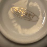 6 tasses et soucoupes porcelaine Bavary