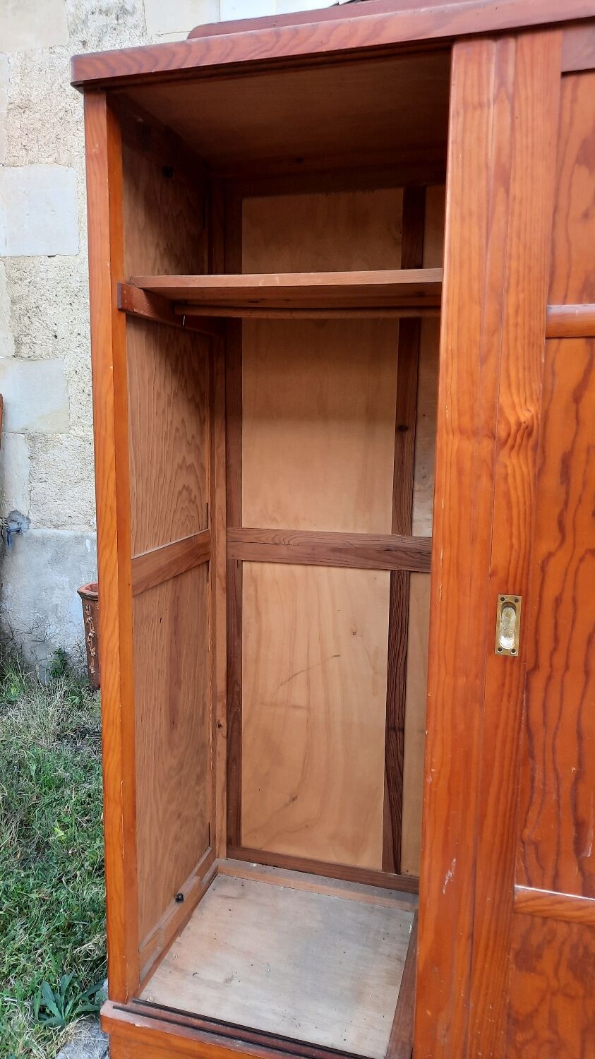 Vintage wardrobe with sliding door