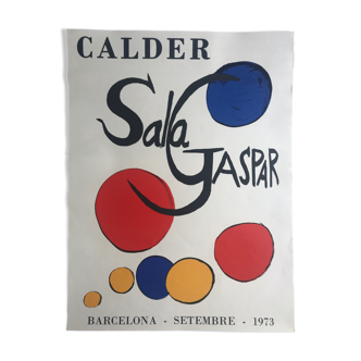 Affiche originale d'alexander calder, sala gaspar i, 1973