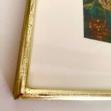 Still life oil under glass