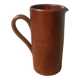 Ceramic pitcher vase with handle Scandinavian country decoration handcrafted vintage sandstone