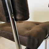 Brown Czech Tubular Chair from Belet, 1970s