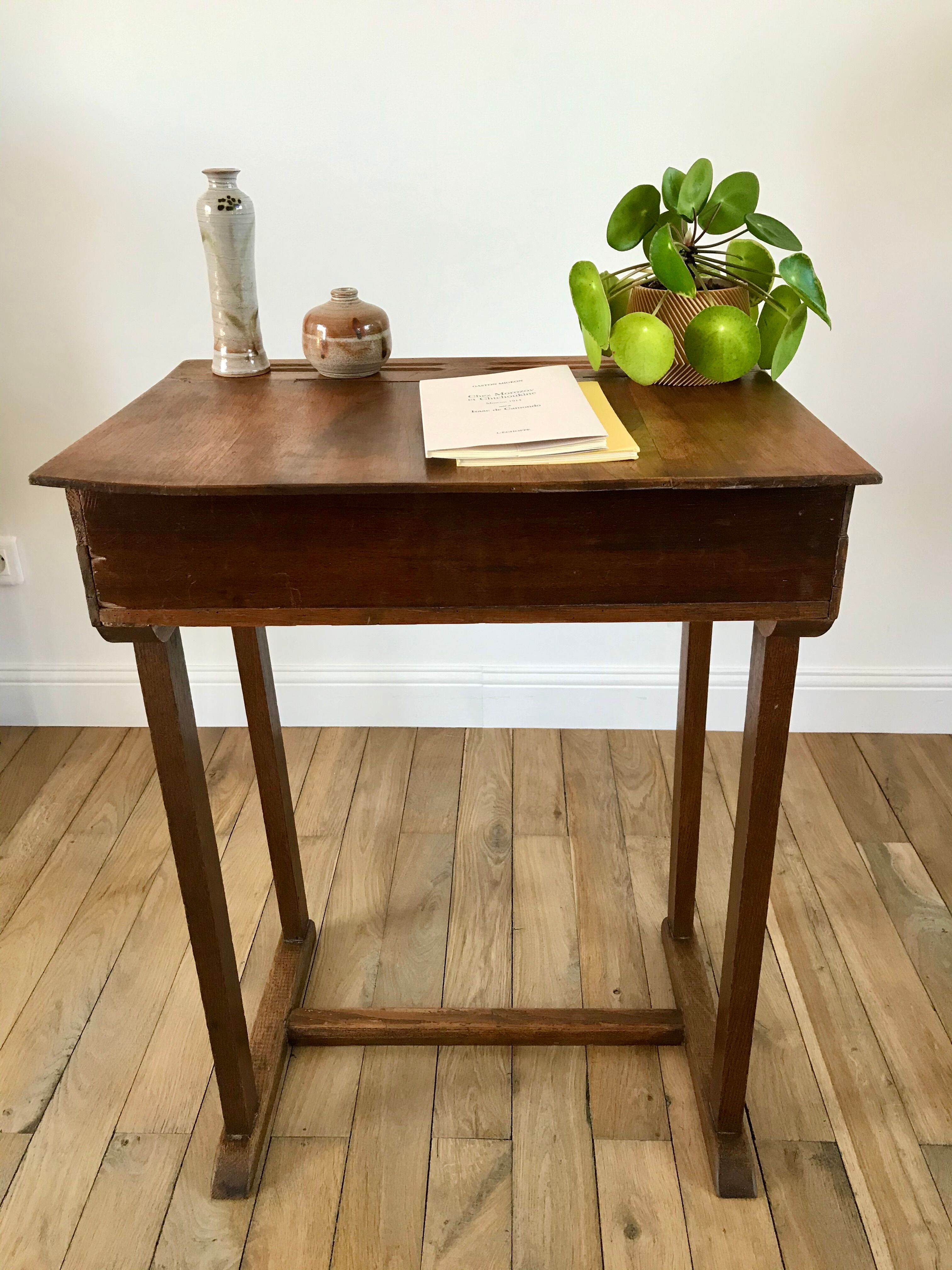 XXth century beech wood desk console
