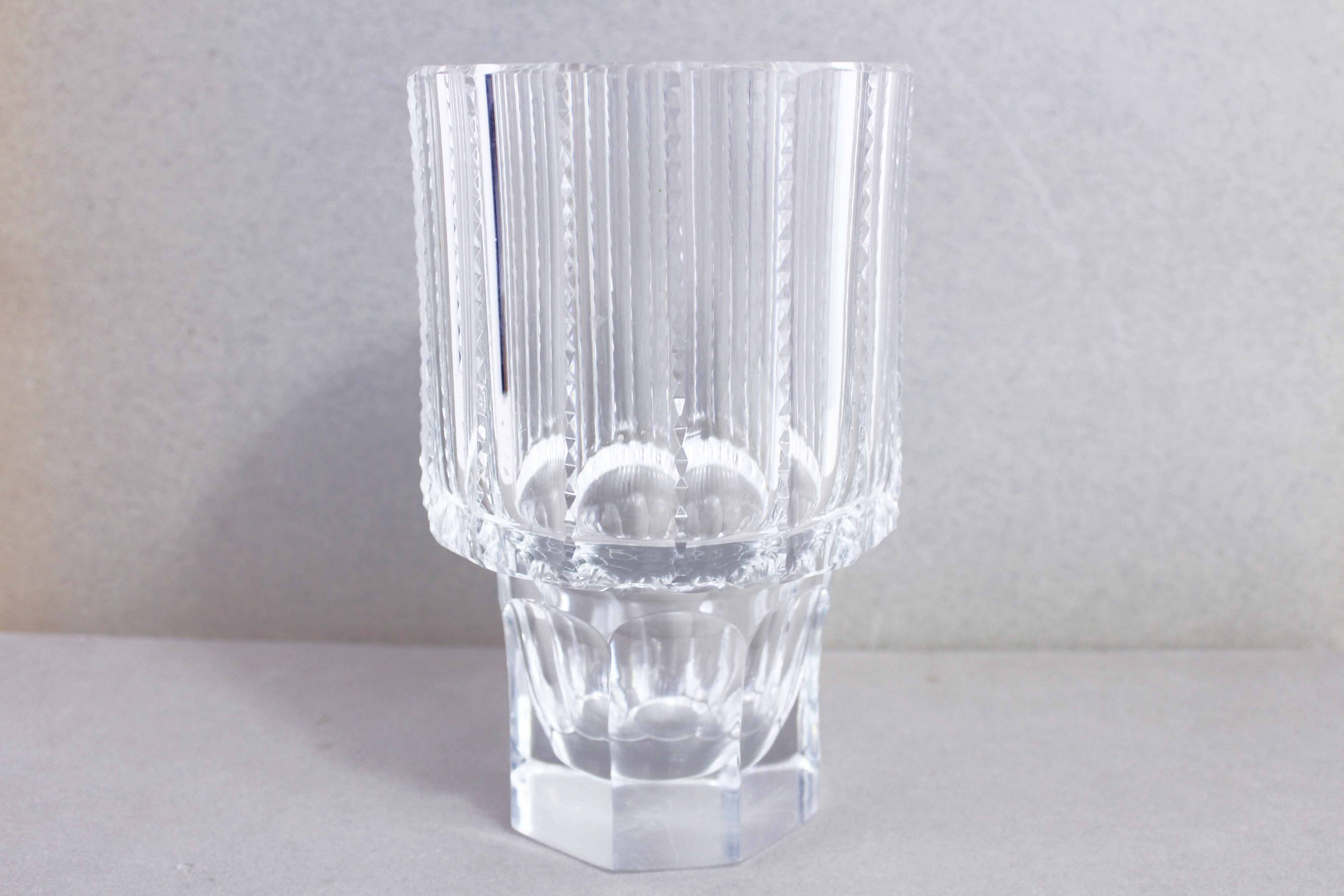 Vase vintage en cristal