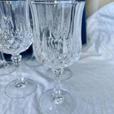Crystal stemmed glasses