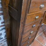 Meuble de métier 11 tiroirs en chêne massif