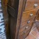 11-drawer solid oak craft cabinet