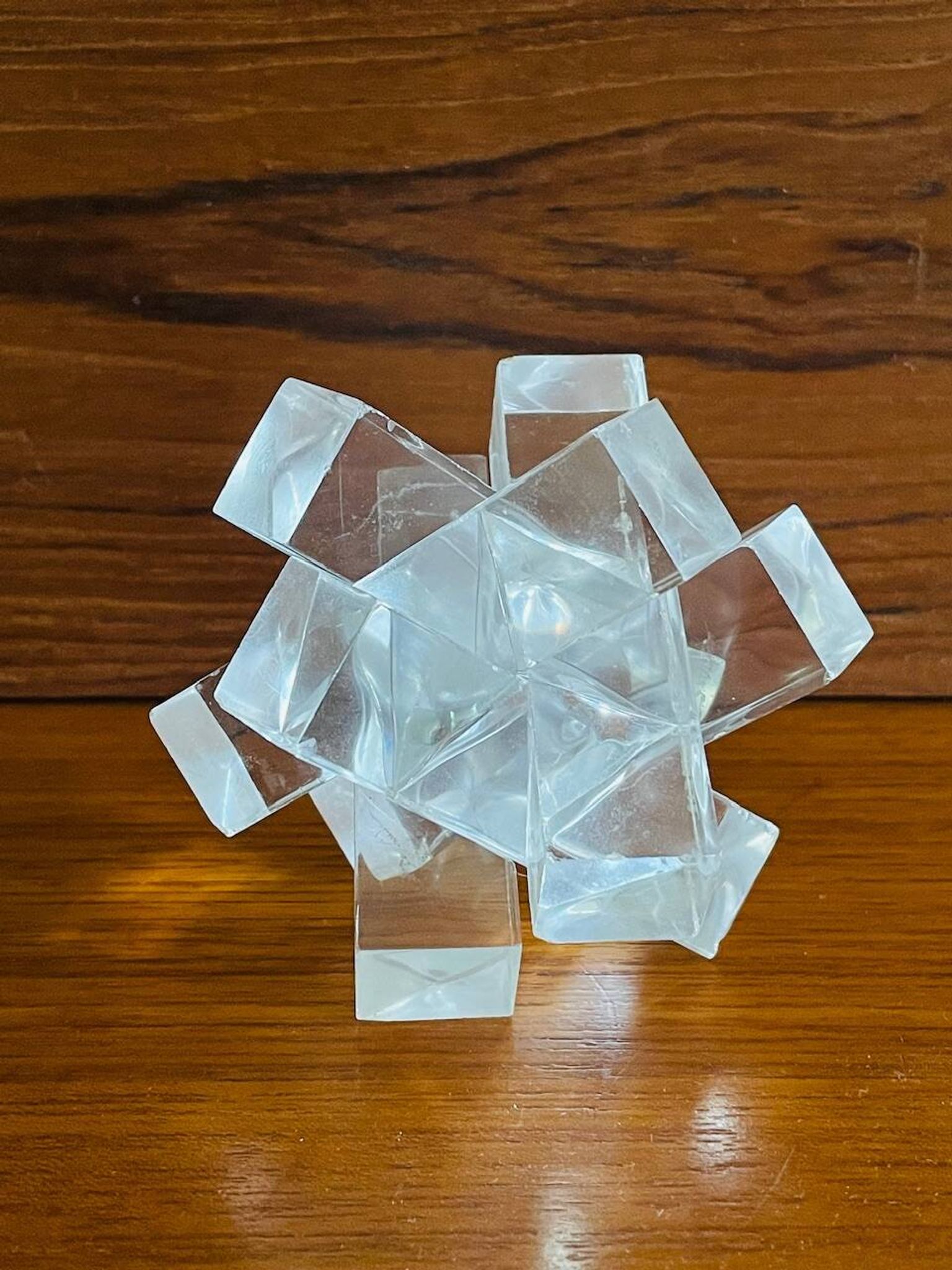 Vintage Chinese Plexiglas Puzzle, Circa 1970s