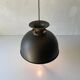 Brushed metal pendant lamp with a bronze appearance, 1970s, Germany